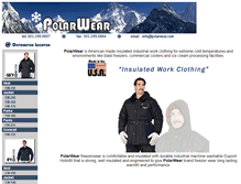 Tablet Screenshot of polarwear.com